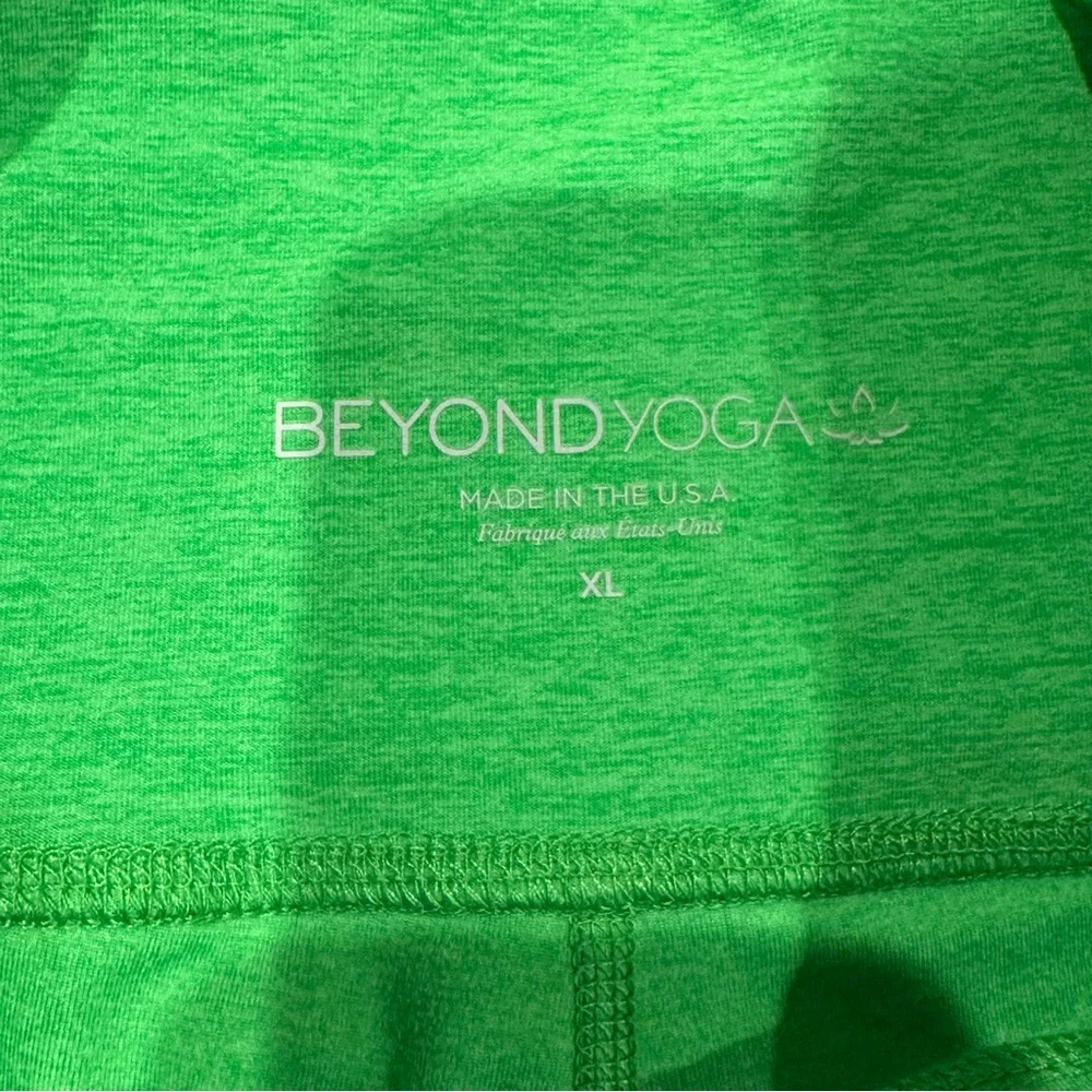 Beyond Yoga Neon Green Bike Shorts - Picture 3 of 3
